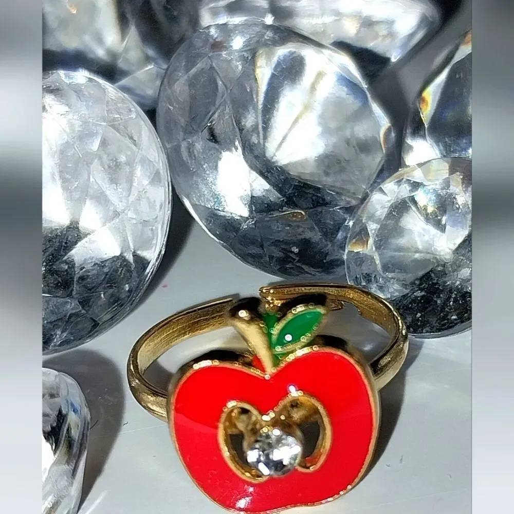 Super cute girls jeweled adjustable ring - Picture 2 of 5